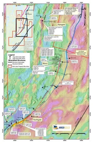 Map 1: Exploration Activity Area at the Uchi Gold Project