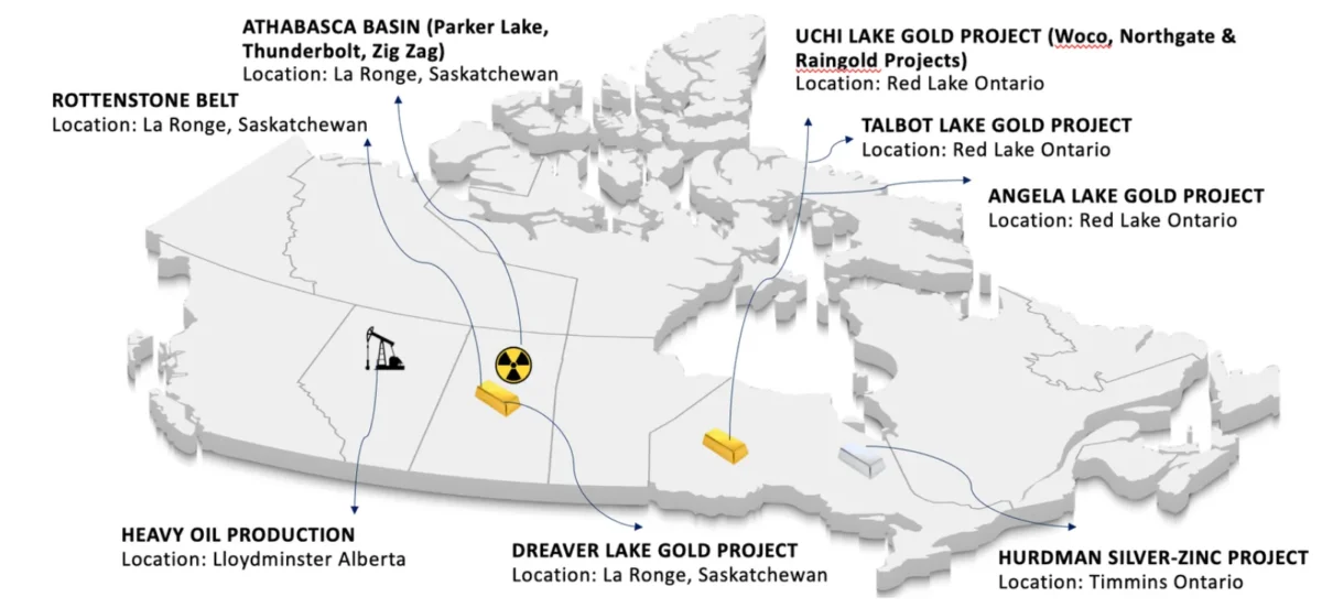 Canada Map with all Argo projects by type